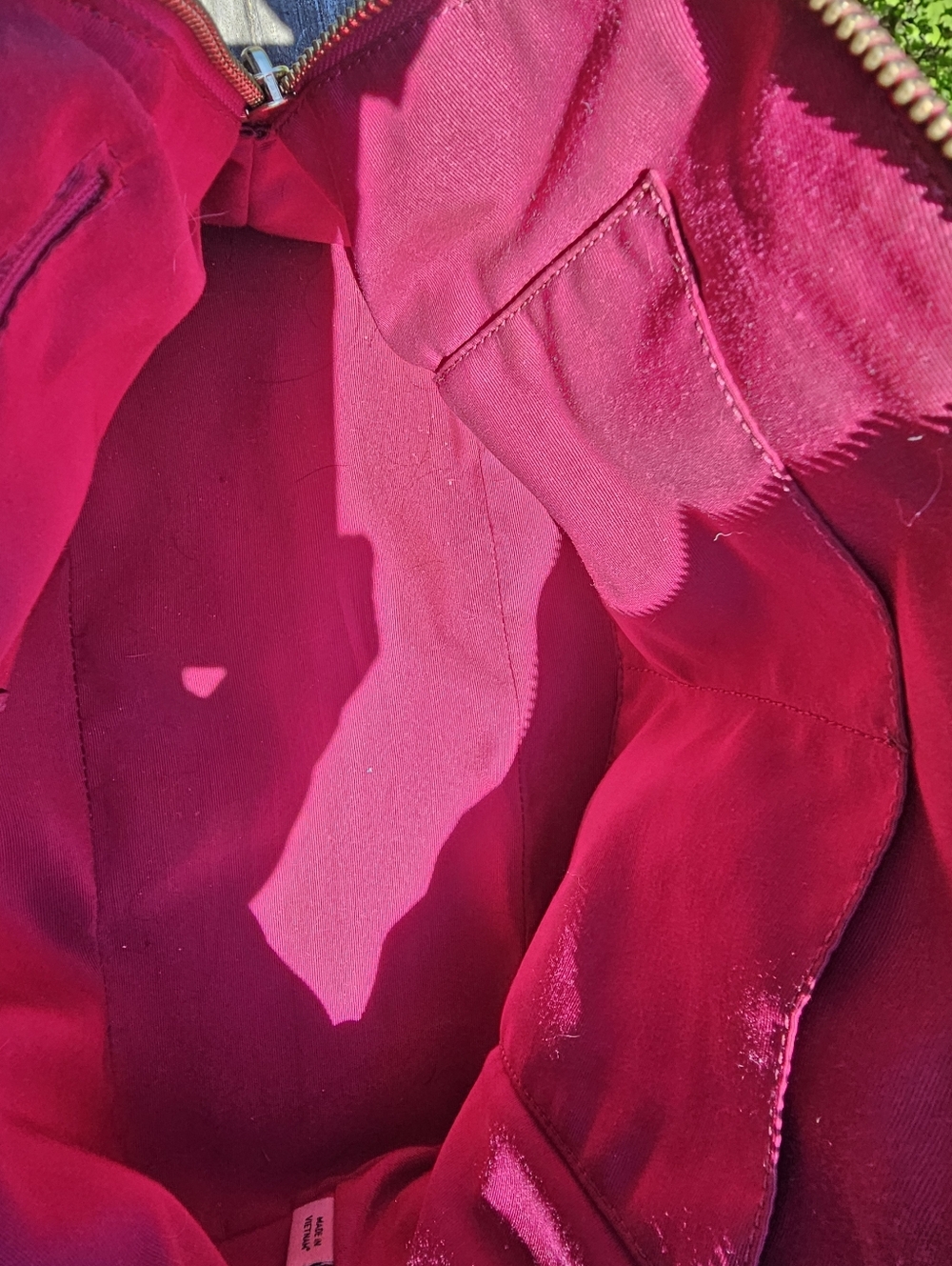 Coach Magenta Pebbled Leather Satchel Purse | Top Handle | Gold Hardware - Picture 13 of 16